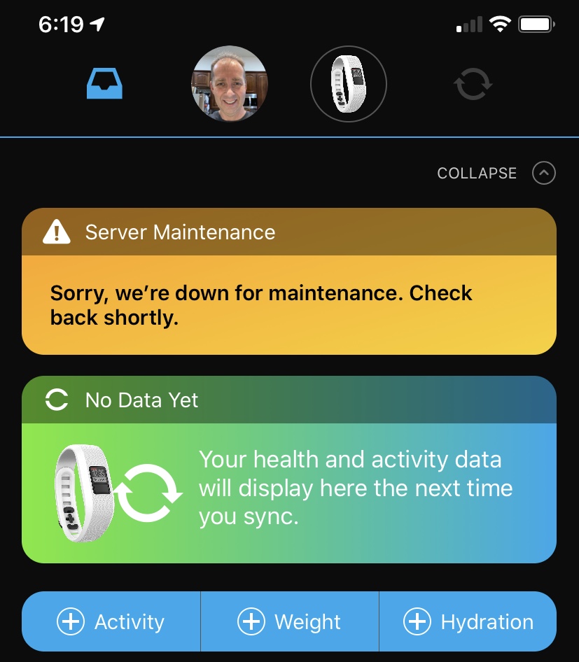 gyds_support's tweet photo. Rough morning for @Garmin and Garmin users. Their servers have been down for 6+ hours with no word on when they will be back. Hope they get it resolved soon! https://t.co/FJSQc8jAIr