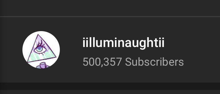 iilluminaughtii's tweet photo. Oh my god. I never thought this would happen. Half a million of you lovely people decided to push that subscribe button. Wow. I love you guys ♥️♥️ https://t.co/RJAWVvD8jN
