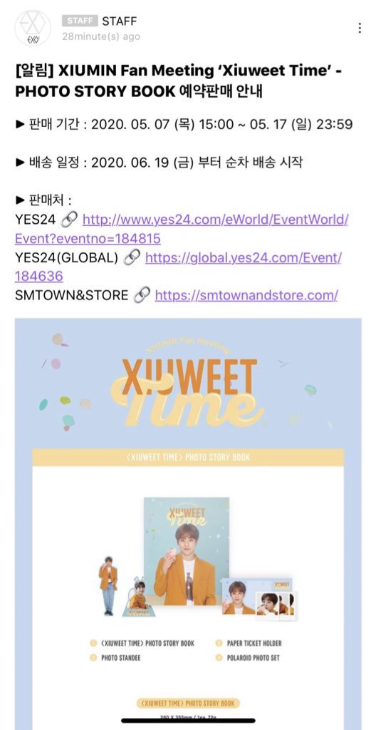 YunB_B's tweet photo. ยังมีใครรับพรีหรือขายมั้ยคะ ทักดีเอมมาได้เลย🙏🏽😢 #xiumin #XIUMIN_always_you #xiuweettime #ตลาดนัดexo #exo #ตลาดนัดEXO https://t.co/LyAL7dT9SF