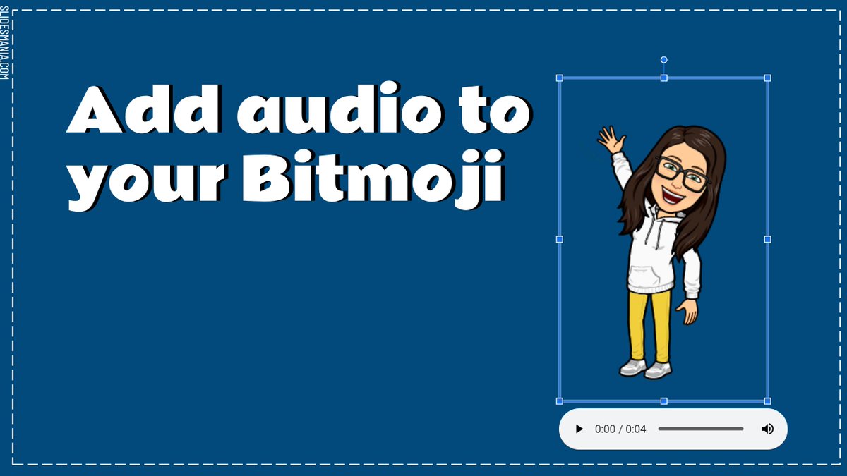SlidesManiaSM's tweet photo. A while back I made a tutorial about how to create a template for sight words with audio, well, I think I figured out an easier way, so I've updated the post. Now you can not only add audio to words, but also to your bitmoji or to a whole scene! https://t.co/d5Rbs3wfjR https://t.co/w5tUX21lse