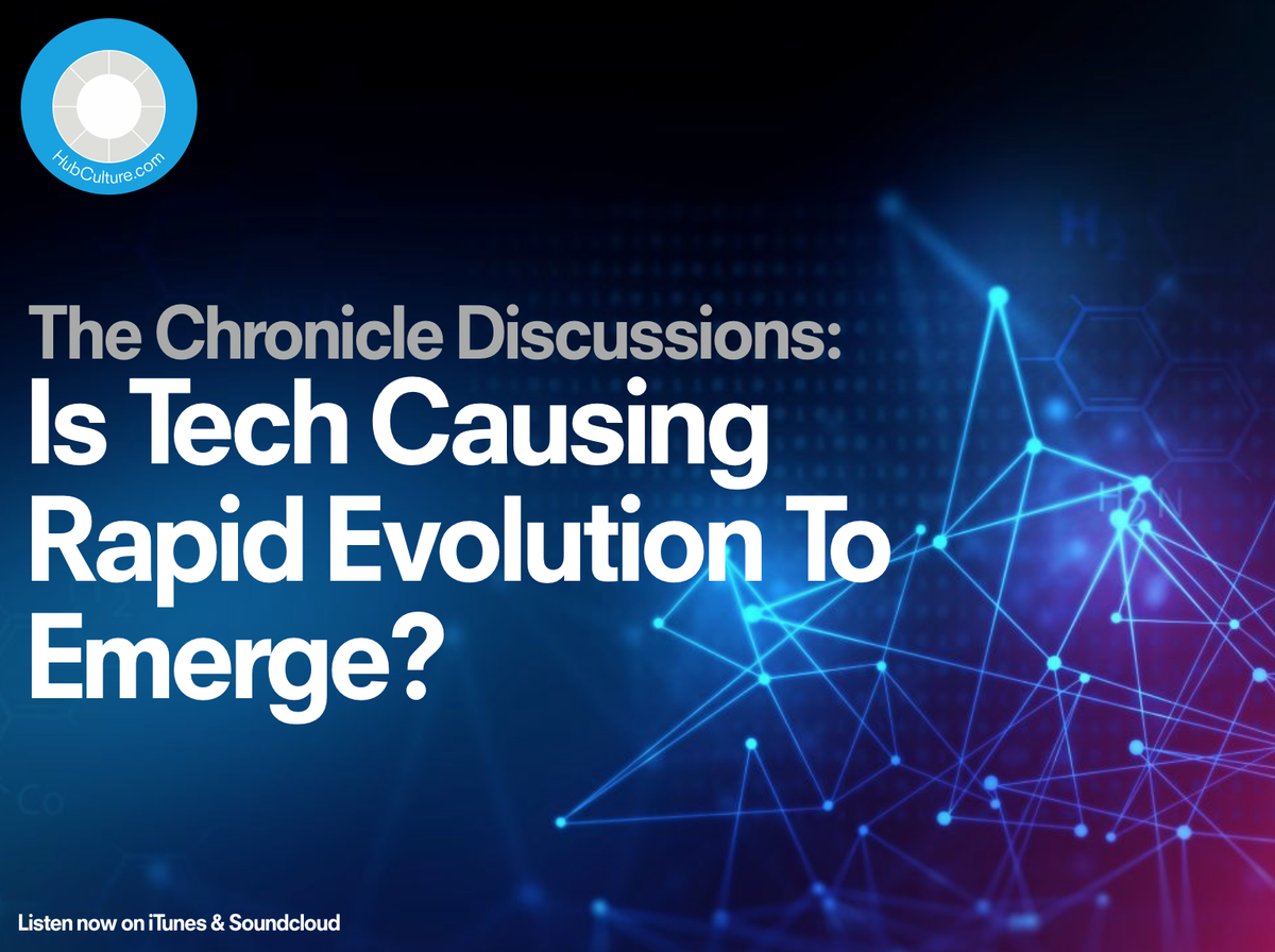 hubculture's tweet photo. The very first Chronicles episode was filmed at the #TechLodge in #Davos earlier this year, and discussed how #technology could be impacting the course of #evolution - fascinating conversation lead by @stanstalnaker https://t.co/BwBXjOGfJc #podcast https://t.co/Vl8VYEIxTm