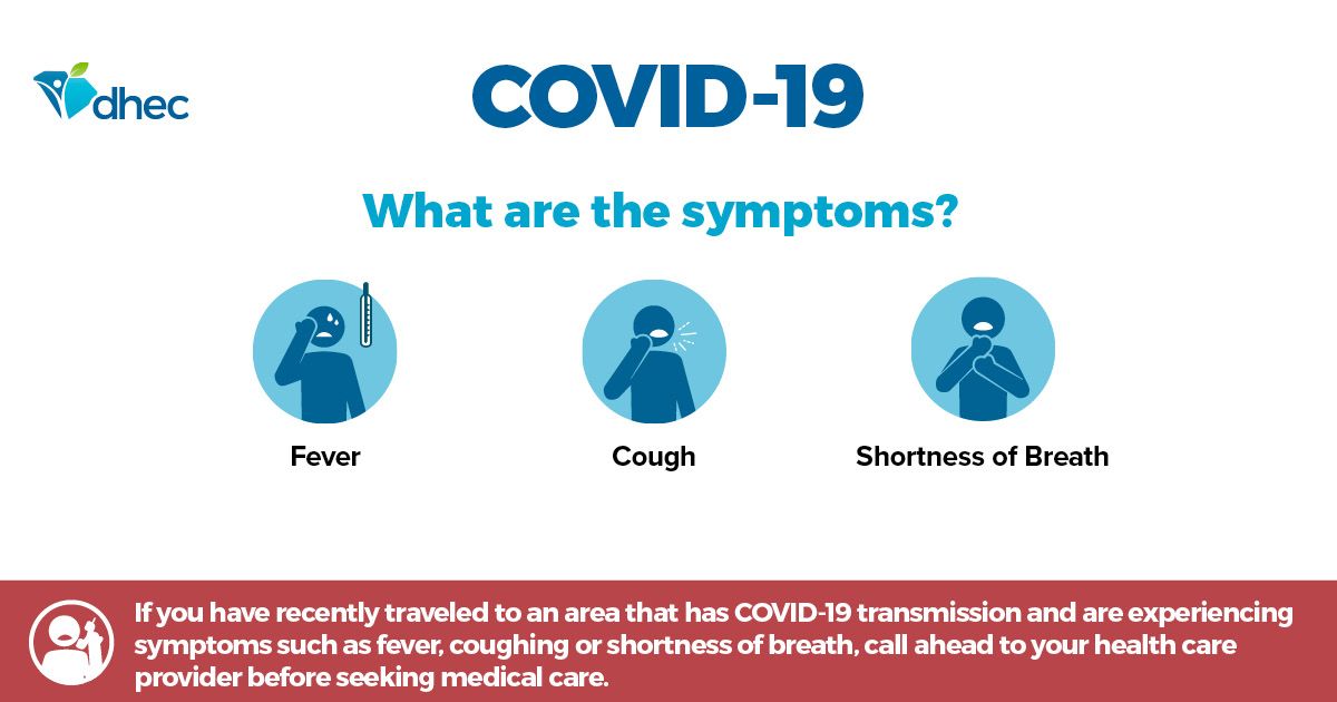 CherokeeCounty7's tweet photo. With COVID 19 cases on the rise, it is beneficial to be aware of some of the common symptoms. If you are experiencing a fever, cough, or shortness of breath, please get tested as soon as possible. Paying attention to your body and getting tested is key in preventing the spread. https://t.co/7UTXYDYdD4