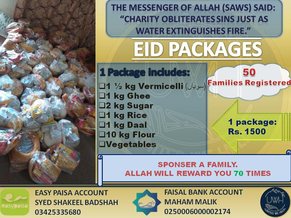 UNITEDWEHELP1's tweet photo. Allah will always bless you for what you have done for His kingdom,and what you have given from blessings of Allah to help others . U have chance to support the needy ones .. *u can purchase a eid package for them or donate the amount .
#unitedwehelp #helpforall #bloodcamp https://t.co/ERYPGHJxZX