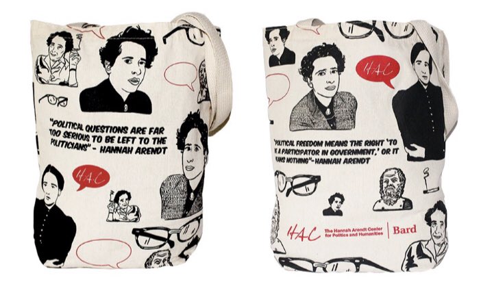 Arendt_Center's tweet photo. Welcome to Day 5 of our annual summer #HACMembershipDrive! Retweet this post and you might win our famous *Tote Bag Package*! #hannaharendtcenter #bardcollege #Giveaway https://t.co/7cPaJ7IS4T
