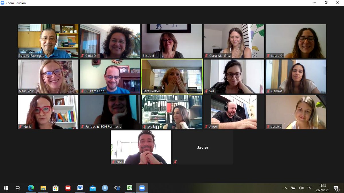 fundaciobcnfp's tweet photo. 🔶La #FBCNFPNoPara
➡️Reunió de tancament de curs amb un balanç molt positiu, gràcies a un gran equip!🙌💪 
✳️Hem comptat amb la presència de la nostra presidenta Sara Berbel @saraberbels i els nostres vicepresidents, Héctor Santcovsky i Pere Fàbregas  @fabregaspere 👏
Seguim! https://t.co/P77VHOnySb