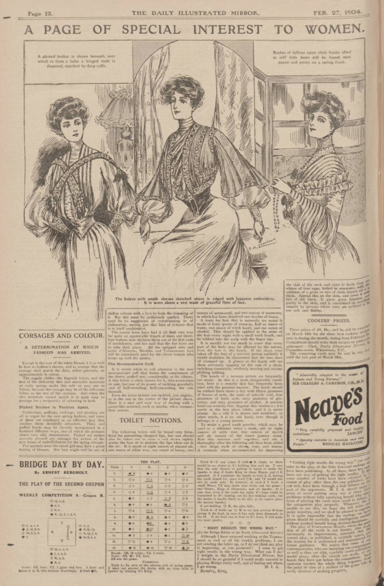 Traces of the original Daily Mirror remained, but were condensed into one page: /13