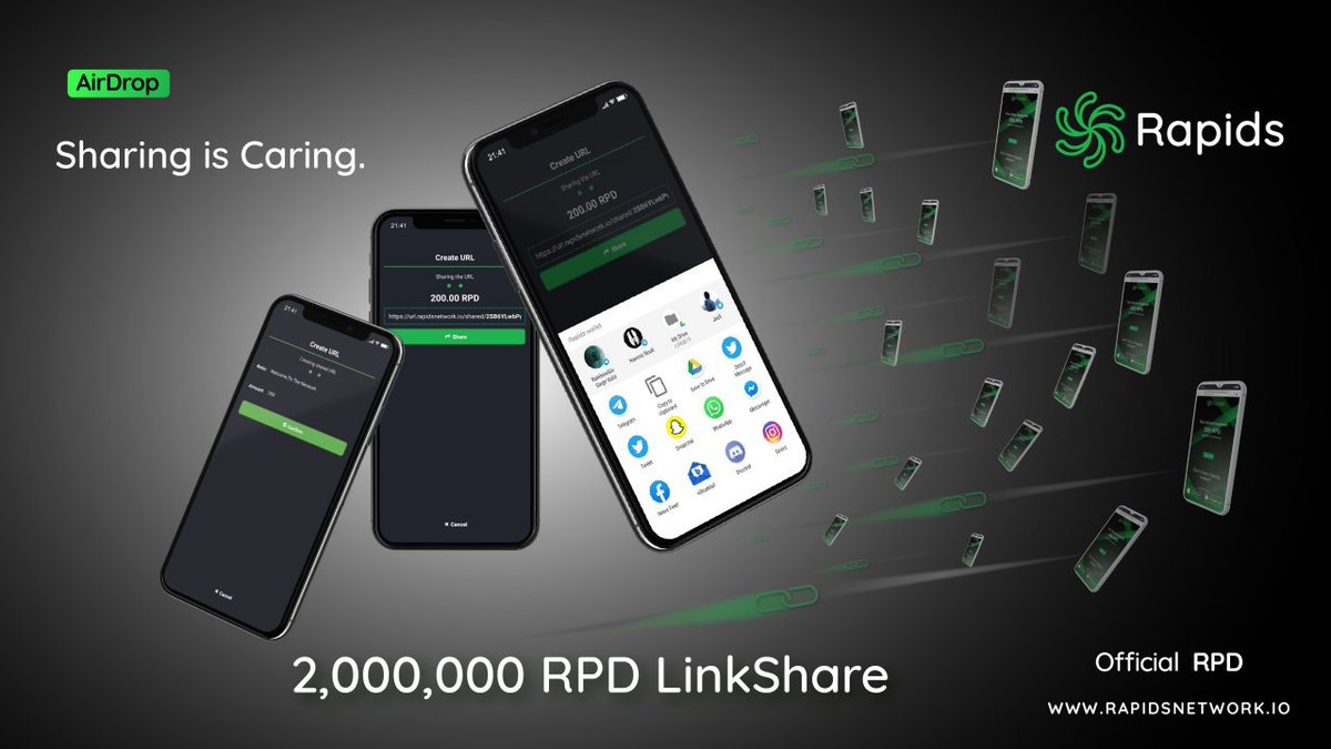 RapidsPoland's tweet photo. Czy jesteś gotowy na nasz linkShare  # Airdrop⁉️ o wartości 2 000 000 RPD
Będziemy udostępniać losowe ilości RPD niektórym z naszych obserwujących na Twitterze za pośrednictwem DM i e-maili używanych do rejestracji na https://t.co/sJ81YWh6Sj 🌍

 Dziękujemy za cierpliwość UB https://t.co/mt9EfVo54E