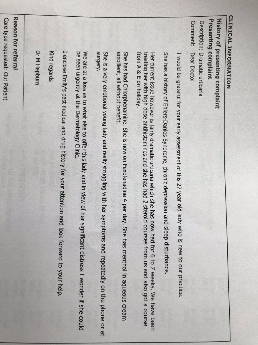 I did what the A&E doctor said. I asked my GP for an urgent referral, showed them these pictures, and told them what had happened. This was the result.