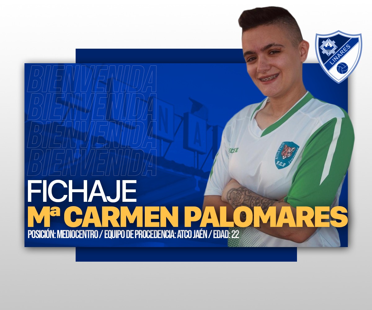 🙋‍♀️ ⒷⒾⒺⓃⓋⒺⓃⒾⒹⒶ | Mari Carmen Palomares "Mona" se une a nuestro equipo.🤙

Primera incorporación para el centro del campo azulillo.⚽️
⁣
#DamosElSalto #TeQuieroLinares 💙
