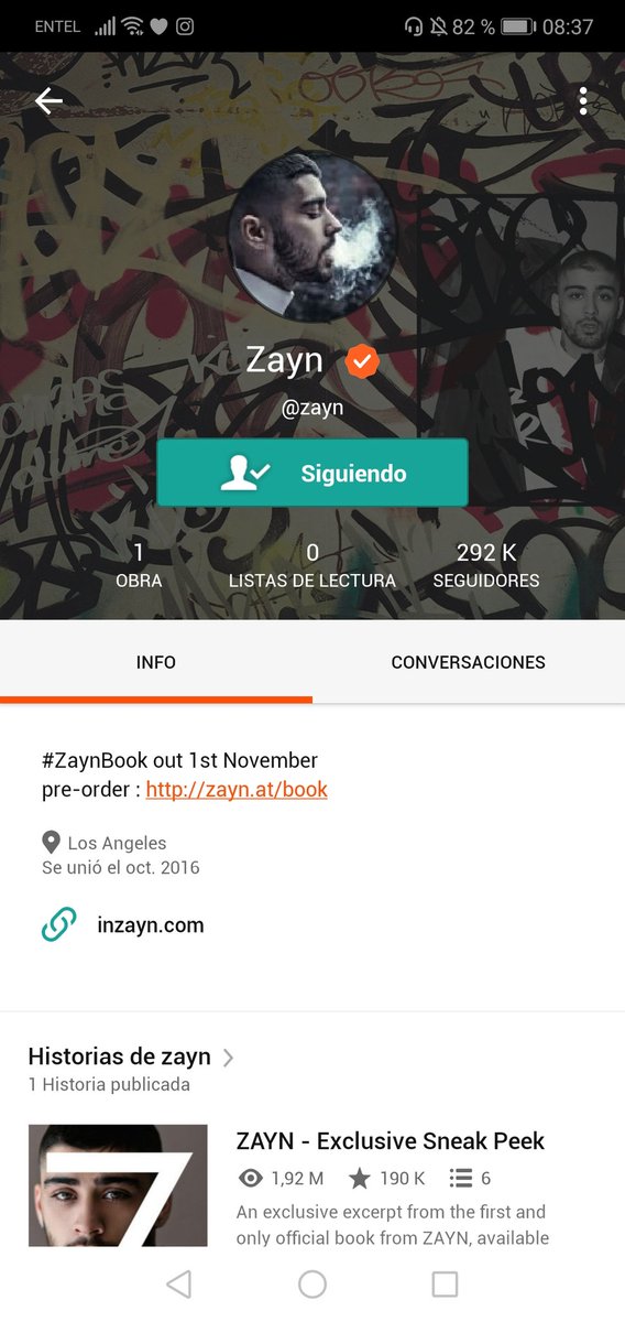 Annnnnnntoo's tweet photo. Pensé que era webeo djañsjsñjd, porque recién me entero que zayn tiene wattpad? #directionator o qué🤡
#10YearsOfOneDiretion https://t.co/JHT48M3NkV