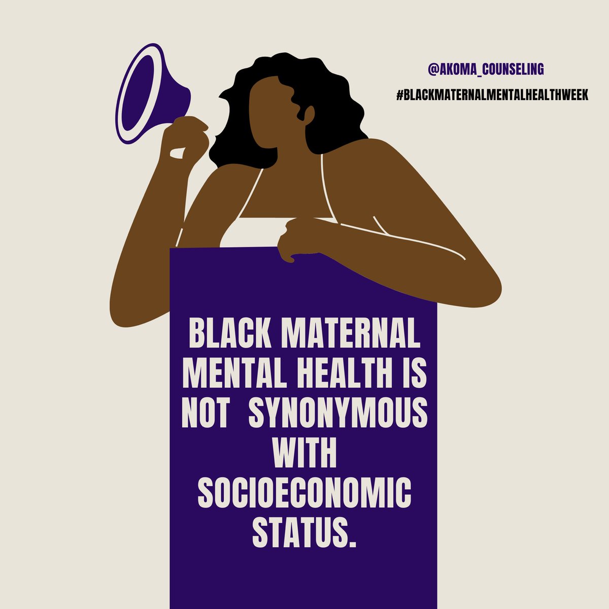 A thread: Black maternal mental health is not synonymous with socioeconomic status.  #Postpartumdepression, #PostpartumAnxiety, Postpartum Obsessive Compulsive Disorders, Postpartum PTSD, Psychosis, does not discriminate against: financial status, #blackmaternalmentalhealthweek