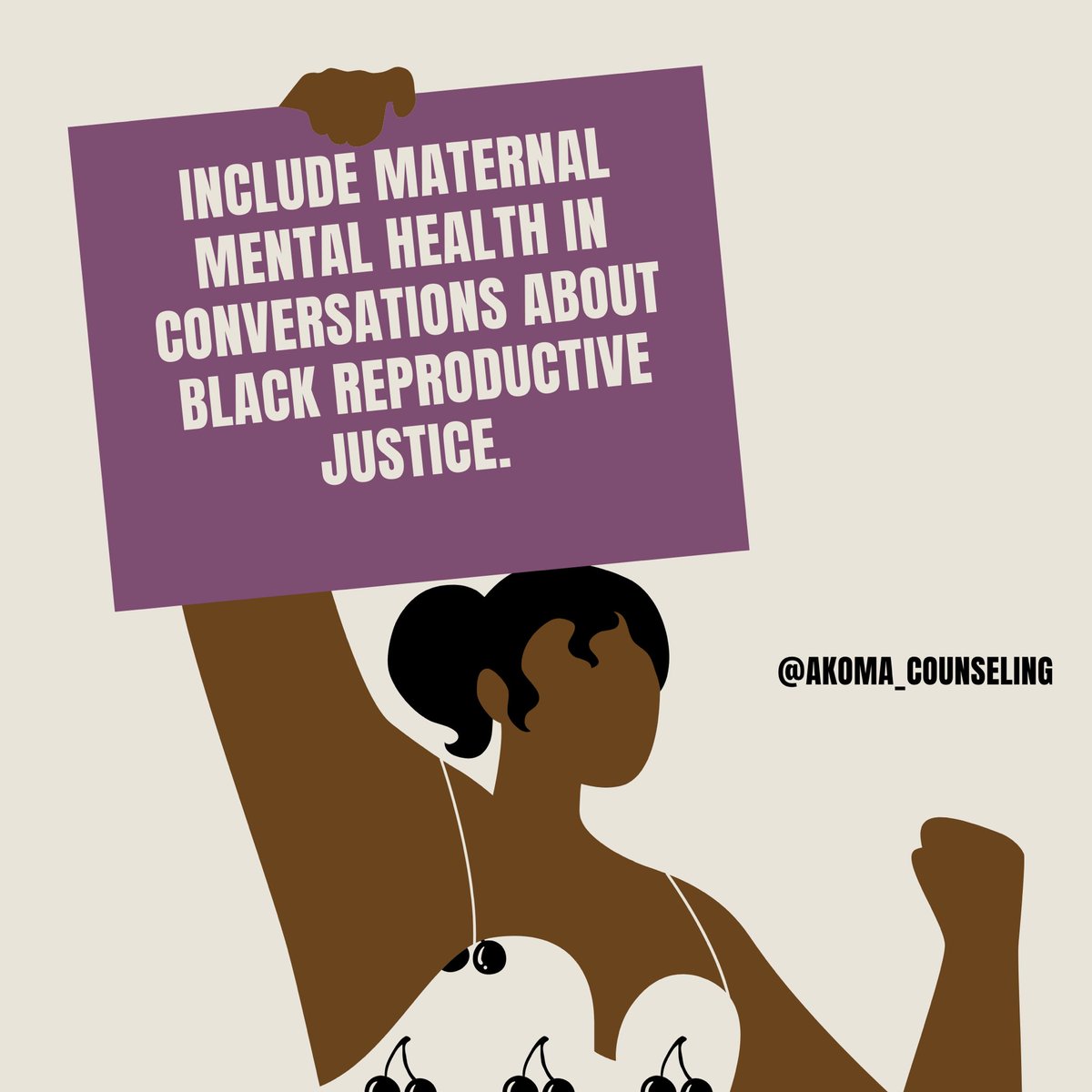 Please include maternal mental health in conversations about black #reproductivejustice.  Please include maternal mental health #therapists in these discussions because all therapists are not trained in perinatal mood and anxiety disorders.  #BlackMaternalMentalHealthWeek
