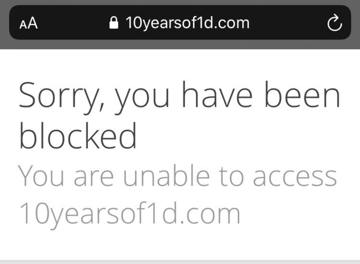ItsJustJennyx's tweet image. They are fed up with our constant nagging they have decided to block us all.
#10YearsOf1D #10YearsOfOnedDirection