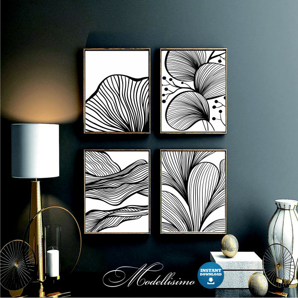 NeonnaS's tweet image. Abstract Line Art Nature, Minimalistic Leaves Poster, Black &amp;amp; White, Birthday Gift For Him, Modern wall art., Printable wall art, Digital etsy.me/3juk1wC #birthday #unframed #entryway #minimalist #abstractgeometric #vertical #lineart #lineartprintable #print