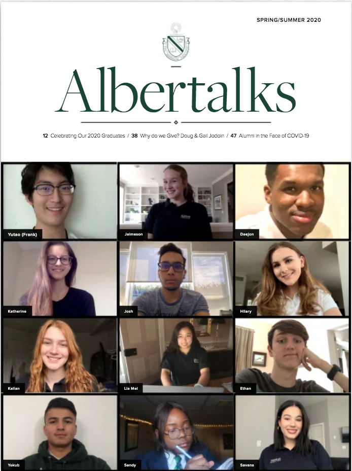 AlbertCollege's tweet photo. The Spring edition of Albertalks is out! Read about how we celebrated our graduates, updates on our strategic plan, alumni features and more! Visit https://t.co/W8XsM5AqkK 
#albertcollege #privateSchool https://t.co/cT4hV771Oz