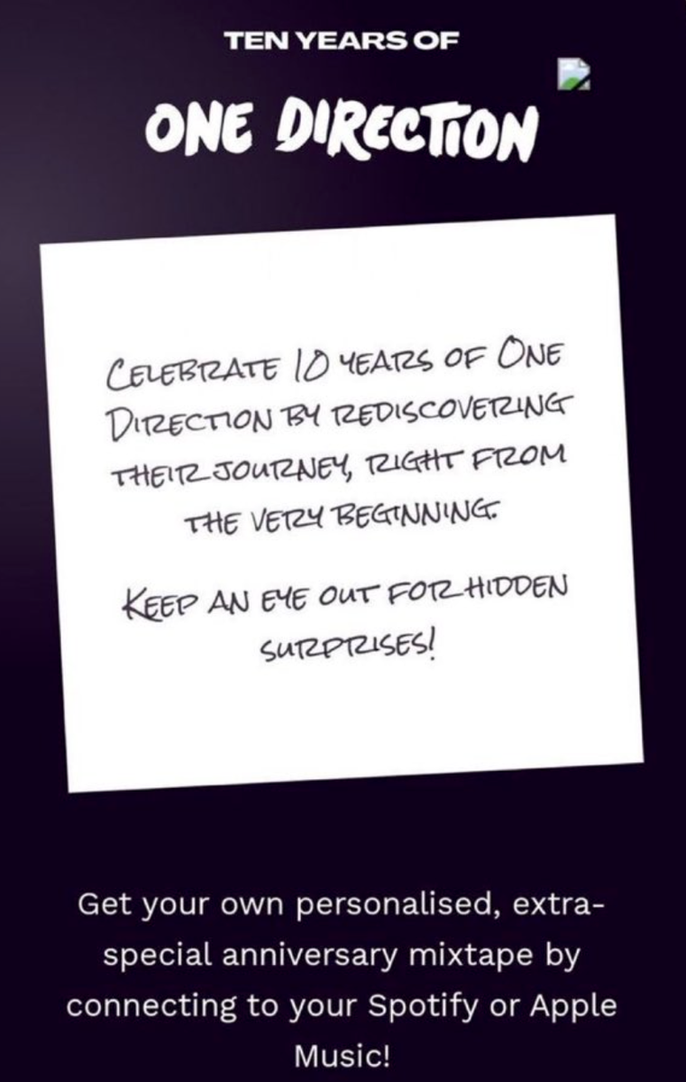 Real_Tio_Harry's tweet photo. "Celebra los 10 años de One Direction re descubriendo su viaje desde el comienzo.

Mantén un ojo abierto por las sorpresas ocultas "

Foto de la página por los 10 años

#onedirection10years https://t.co/8DAxgP3x01
