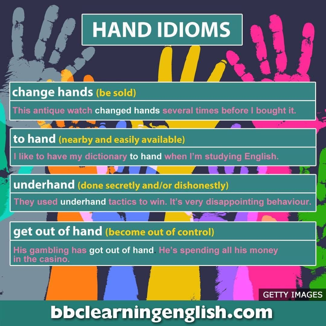 idiomas_clc's tweet photo. Los #idioms son ideales para mejorar tu vocabulario y manejarte a la perfección en situaciones cotidianas.
¿Conocías estos con 'hand' ✋ que nos proponen desde @bbcle? https://t.co/ufveFppUay
