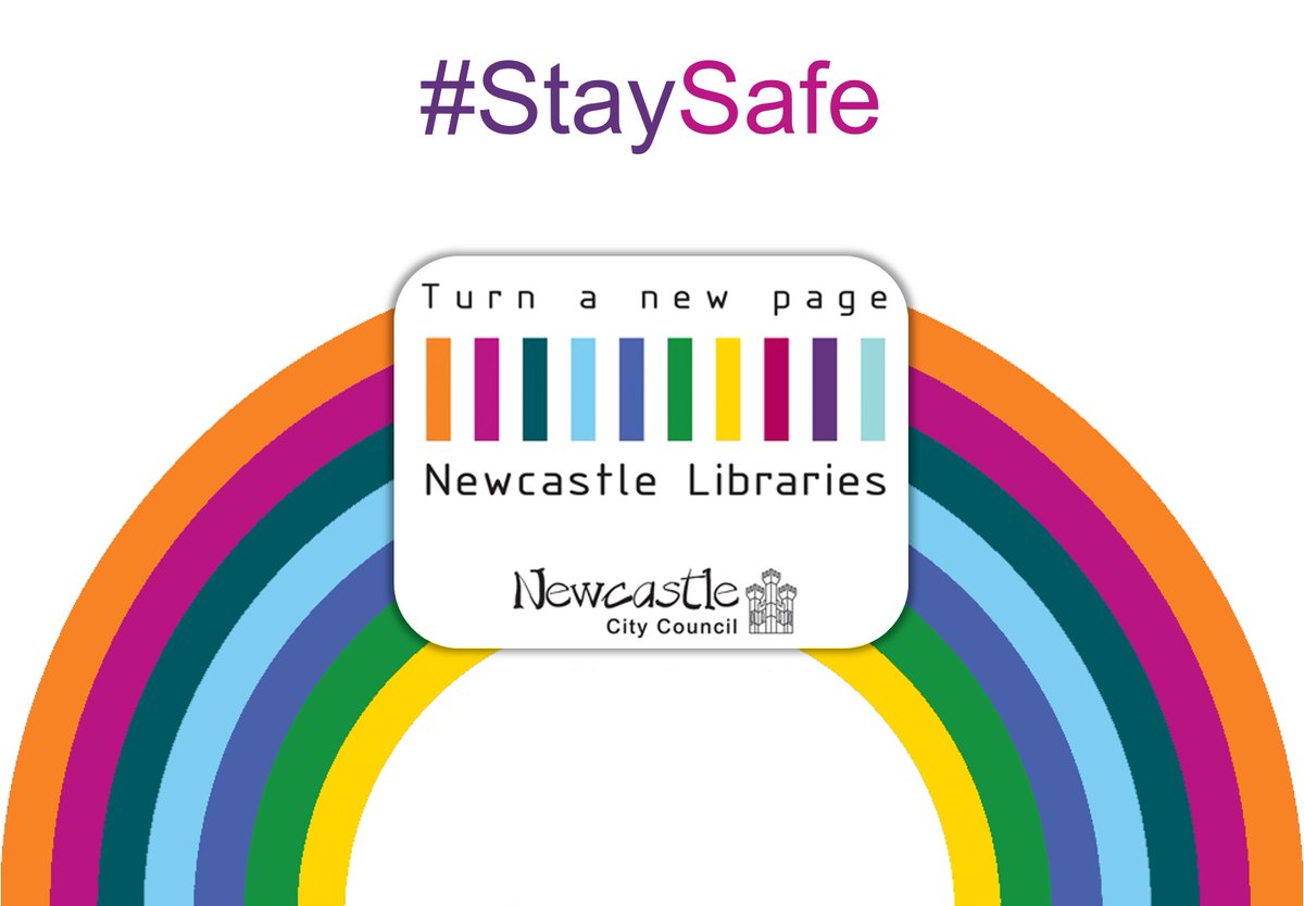 Here is a rainbow for <a href="/ToonLibraries/">Newcastle Libraries</a> to celebrate the reopening of City Library. Keep reading and stay safe!