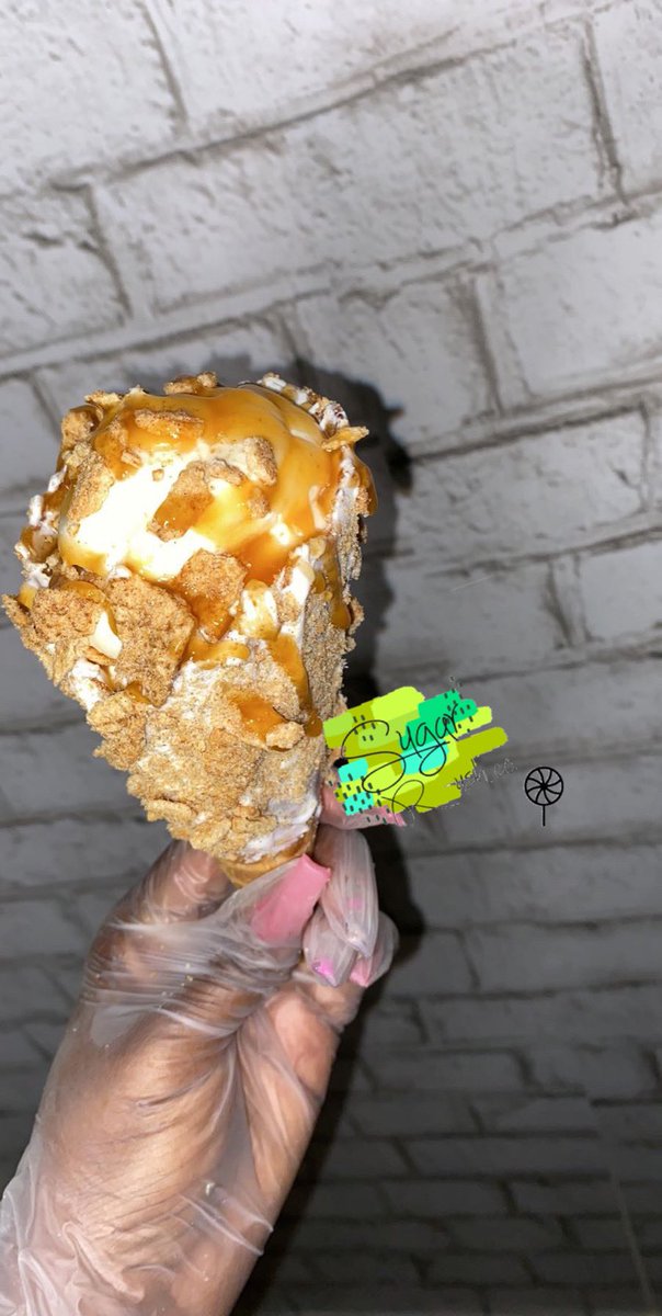 SRushco's tweet photo. 🚨New item alert 🚨 
Cinnamon toast crunch Carmel CHEESECAKE STUFFED CONE on sale for $8.

Place your orders now!

#cinnamontoastcrunchcarmelcheesecake #cheesecakestuffedcone #dmv #woodbridge #sugarrushco https://t.co/1ZHRV7mPyl