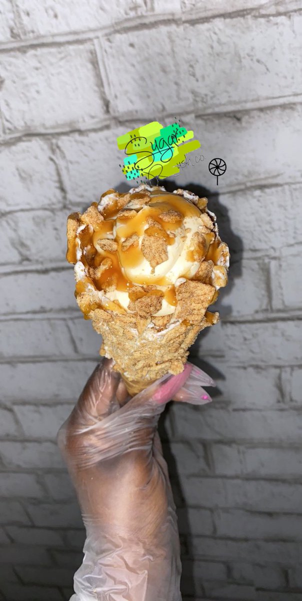 SRushco's tweet photo. 🚨New item alert 🚨 
Cinnamon toast crunch Carmel CHEESECAKE STUFFED CONE on sale for $8.

Place your orders now!

#cinnamontoastcrunchcarmelcheesecake #cheesecakestuffedcone #dmv #woodbridge #sugarrushco https://t.co/1ZHRV7mPyl