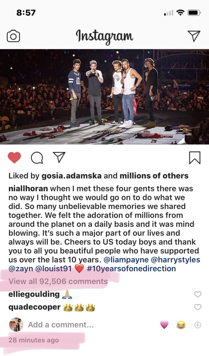 Sar_1101's tweet photo. ⁦@NiallOfficial⁩ .... 97K+ comments in under 30 minutes?! I mean.. c’mon now! Happy anniversary! https://t.co/DRSMuG4NI4
