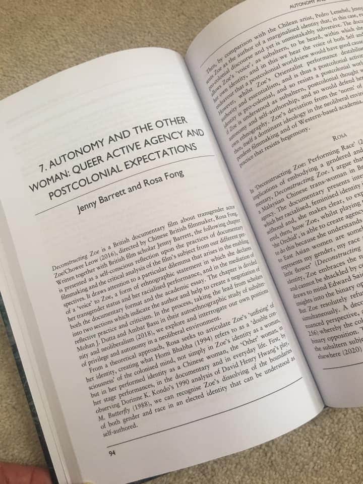 Co-wrote a chapter in this marvellous book with filmmaker Rosa Fong. Excellent experience. Totally different approach to my usual research. 
#practiceasresearch
#publication 
#postconialism
#neoliberalism
#worththewait
#FeelGoodThursday
#FeelGood