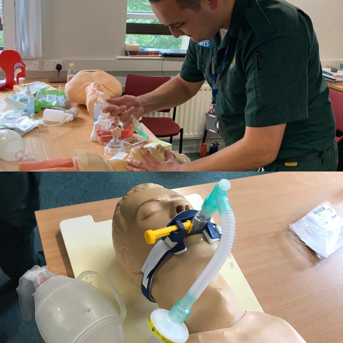 wmasCallumS's tweet photo. First tweet in a while! π
Today we are learning Respiriatory A&P and ILS (Intermediate Life Support) skills,
this includes:
- I Gel (Supraglottic Airways)
- NPA (Nasopharyngeal Airways)
We also have our first exam on Monday! π±π€
#traineeAAP #progression #clinicalskill https://t.co/X9Fk8NaZRz