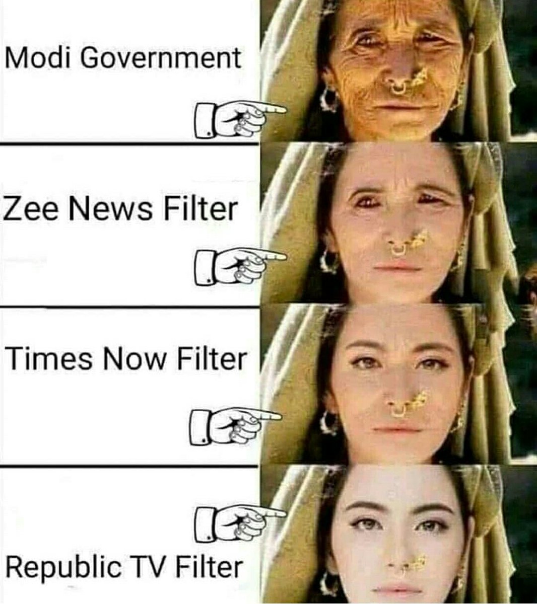 This is how Media tries to Project the Modi image. 
Fake Filters.