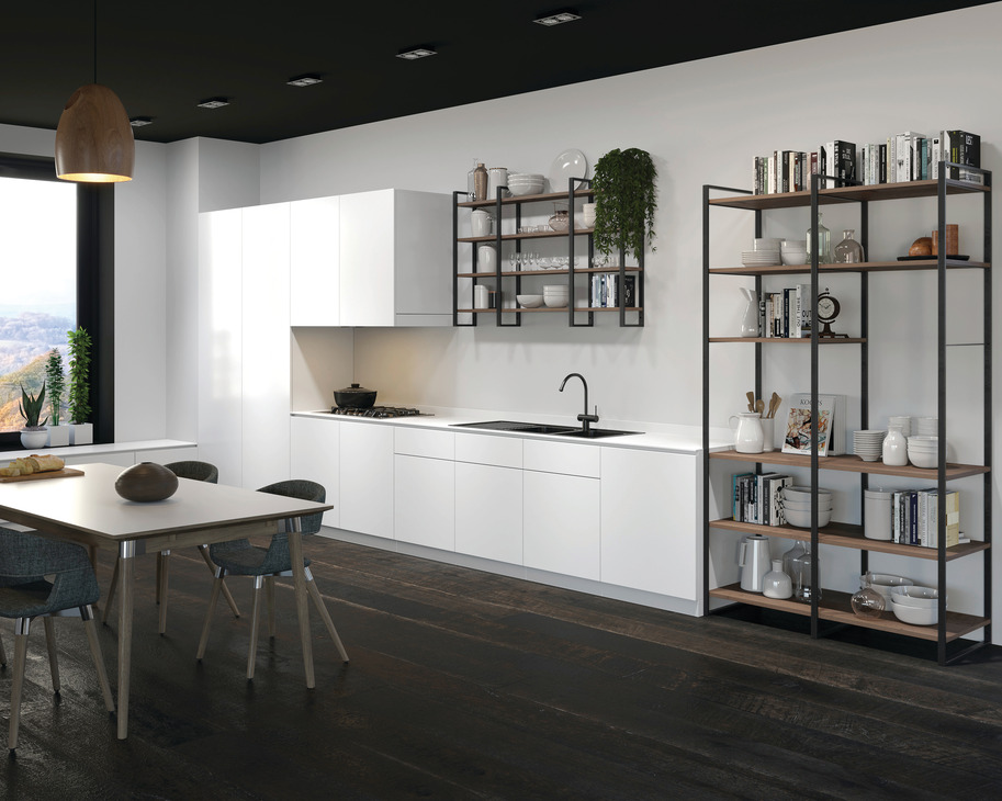 Storage these days is not all about keeping something behind a cabinet door. Open storage like the <a href="/CleverStorageUS/">CleverStorageUS</a> YouK Shelf System from Häfele allows designers and owners to bring both those things you love and the things you use everyday into the open. bit.ly/you_k