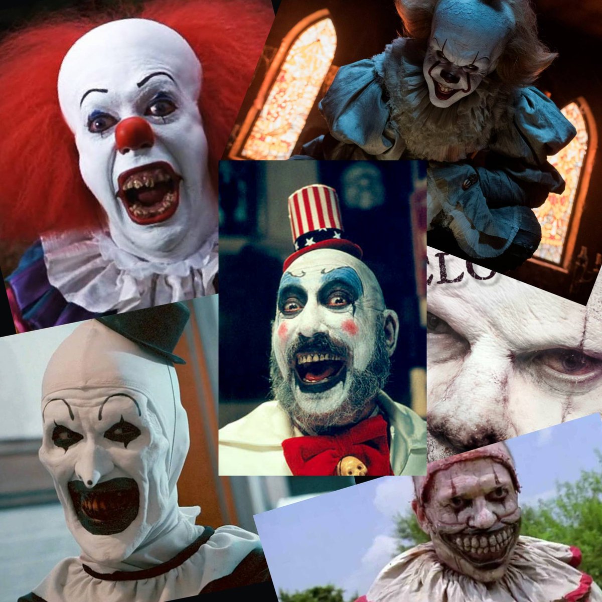 Scariest clown in a #horrormovie or series?
.
.
.
.
.
#it #pennywise #clown #twisty #art #arttheclown #captainspaulding #clowns #scaryclowns #scaryclown #spooky #scary #terrifying #spookyclowns #spookyclown #creepy #creepyclowns #creepyclown #WeAreHorror #TheSlasherApp