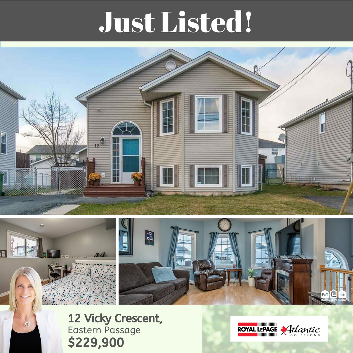 #JustListed: Carpet-free, 4 🛌, 2 🛁 #semi located in a great #EasternPassage neighborhood! Call today.
💎Bright living room with beautiful cathedral ceilings
💎Updated front deck
💎Dual head ductless heat pump
💎Fully fenced yard with fire pit area
💎Large shed with loft