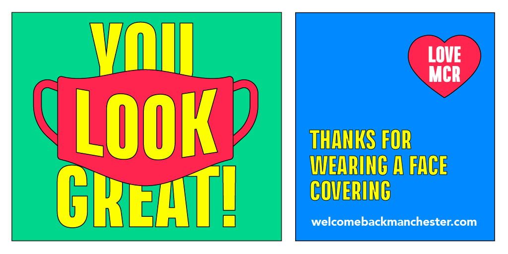 welcomebackmcr's tweet photo. If you have the following household items:

👚 Spare cotton fabric
🧶 Elastic/string/cloth strips
🪡 A needle and thread
✂️Scissors

Then you can make a face covering 😷

Learn how at: https://t.co/rF8Zadhtgn https://t.co/9K4CydVNeb