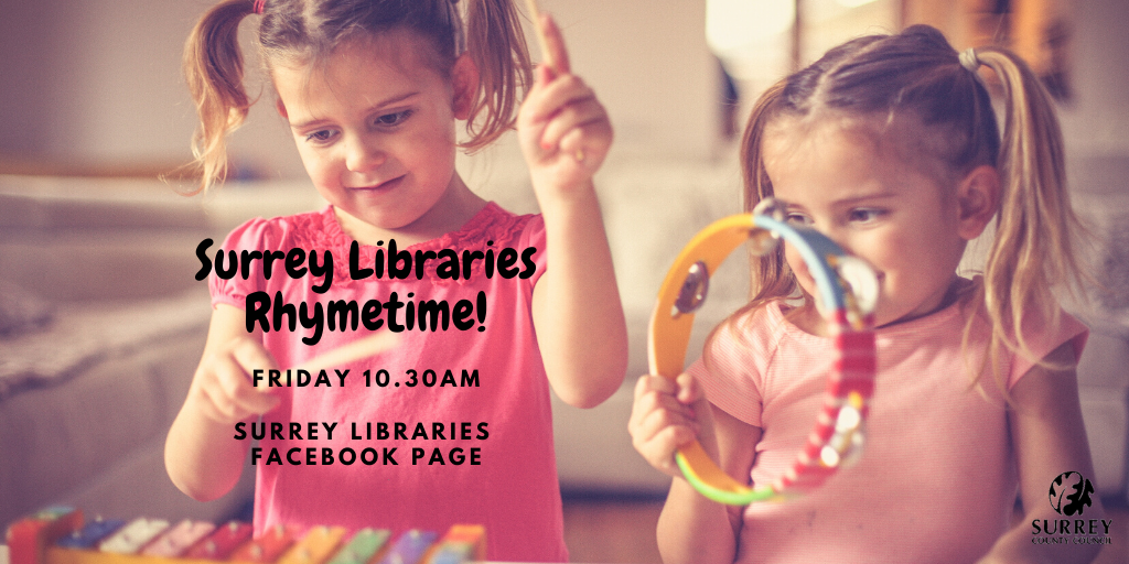 SurreyLibraries's tweet photo. Let's make your #FridayMorning an active one! Jump, sing along and clap along with Surrey Libraries #Rhymetime! FRIDAY 10.30AM https://t.co/FUj75C8sVe #LibrariesfromHome #ChildrenMusic #SinginAlong https://t.co/wezSm4uPYh