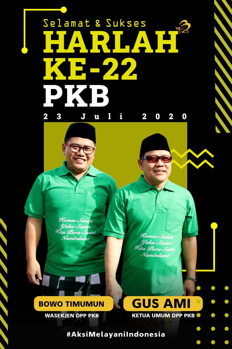 Quote_Bees's tweet photo. HBD @DPP_PKB 🐝
@cakimiNOW 
#AksiMelayaniIndonesia 
#AksiMelayaniIndonesia 
#AksiMelayaniIndonesia https://t.co/VA3r6bmLVz