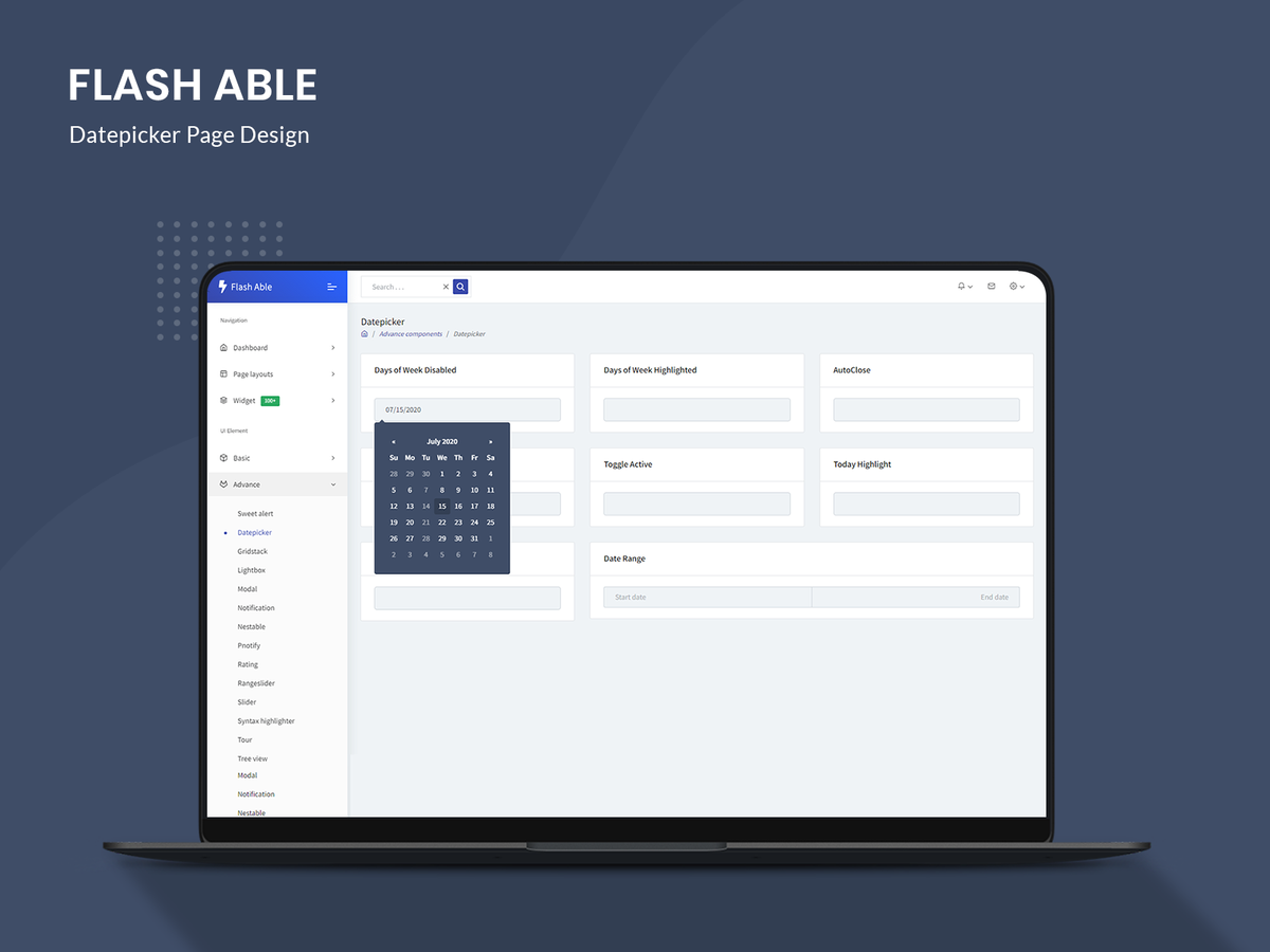 codedthemes's tweet photo. Date Picker component design of Flash able bootstrap 4 admin dashboard by codedthemes
📥Download now 👉https://t.co/UHJfnu9JX6

#admindashboard #templates #responsivetemplates #coding #coderguys #themeforest #webdesign #webdevelopers #UIUX #Html #frontend #developers #codinglife https://t.co/5DpypUR2gO