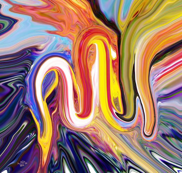 PassTheMyc's tweet photo. "Allah Name", by Hamid Iqbal Khan. An exquisite bright, beautiful interpretation of the Arab calligraphic name of God.
#abstract #calligraphy #arabcalligraphy #arabic #allah #modernart #sacredart https://t.co/RKFHK59dEV