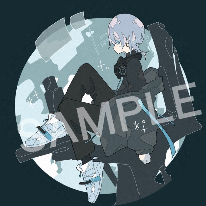 Souさんの1st Ep Utopia にてアニメイト購入者様特典の缶バッジデザ Haるのイラスト