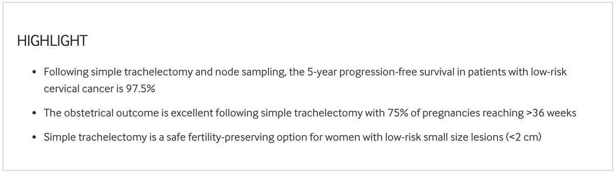 IJGConline's tweet photo. Do you offer fertility-sparing #surgery for #CervicalCancer? Learn more from pionér Dr. Marie Plante & her group 👇📄👇
"Simple vaginal #trachelectomy in women with early-stage low-risk cervical cancer"
https://t.co/uG2OVWKoiC
@GynMe4 @OncoAlert @IJGCfellows #Gynecology #Oncology https://t.co/UVcAwbSxMt