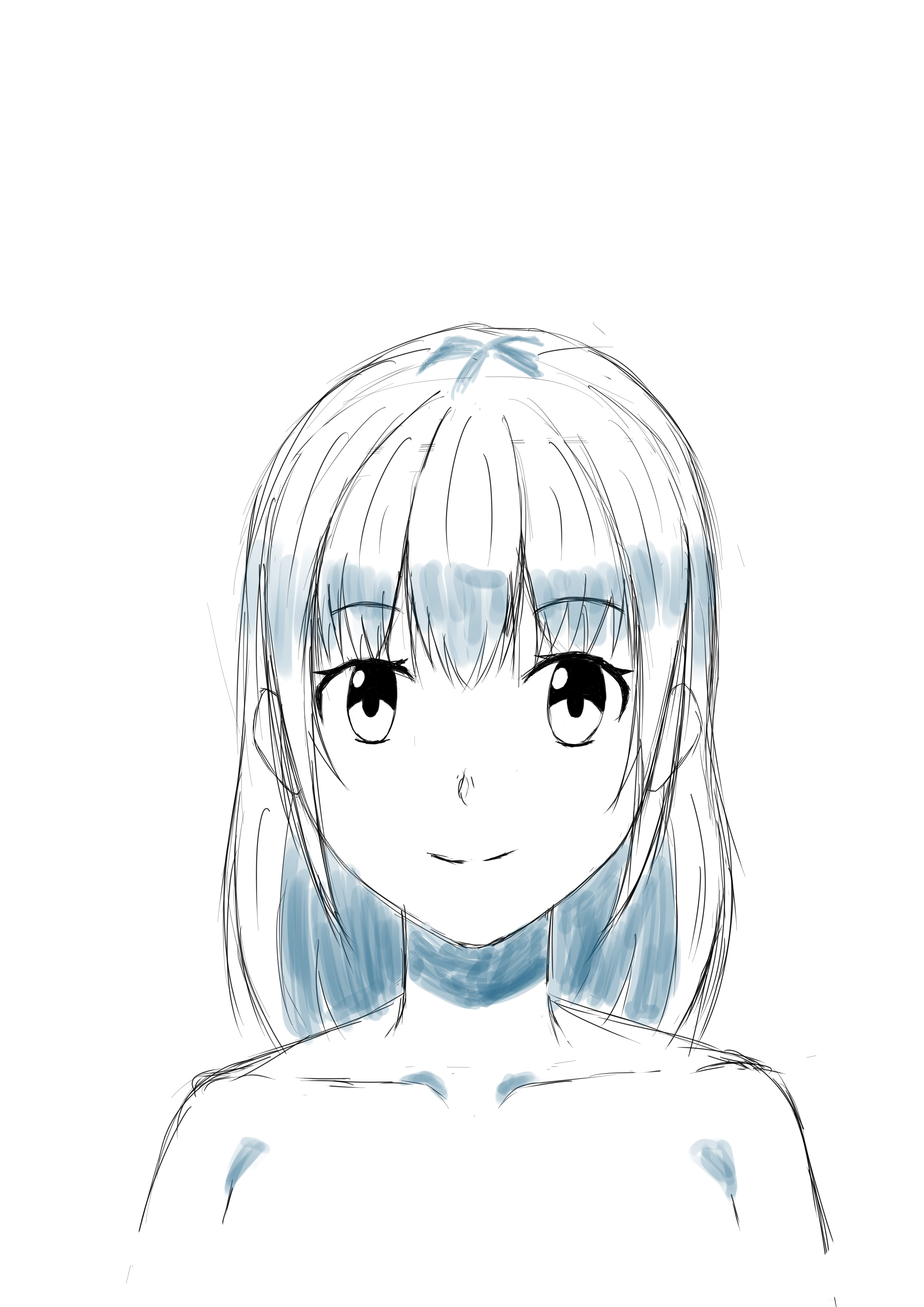 Tabu イラスト修行 今パルミーの線画初級コースをやっています とりあえず正面顔と横顔 今はフカンとかアオリを練習していますがやはり難しい でも苦手だからと逃げるわけにはいかないのでコツコツ頑張ります イラスト 絵描きさんと繋がりたい パルミー