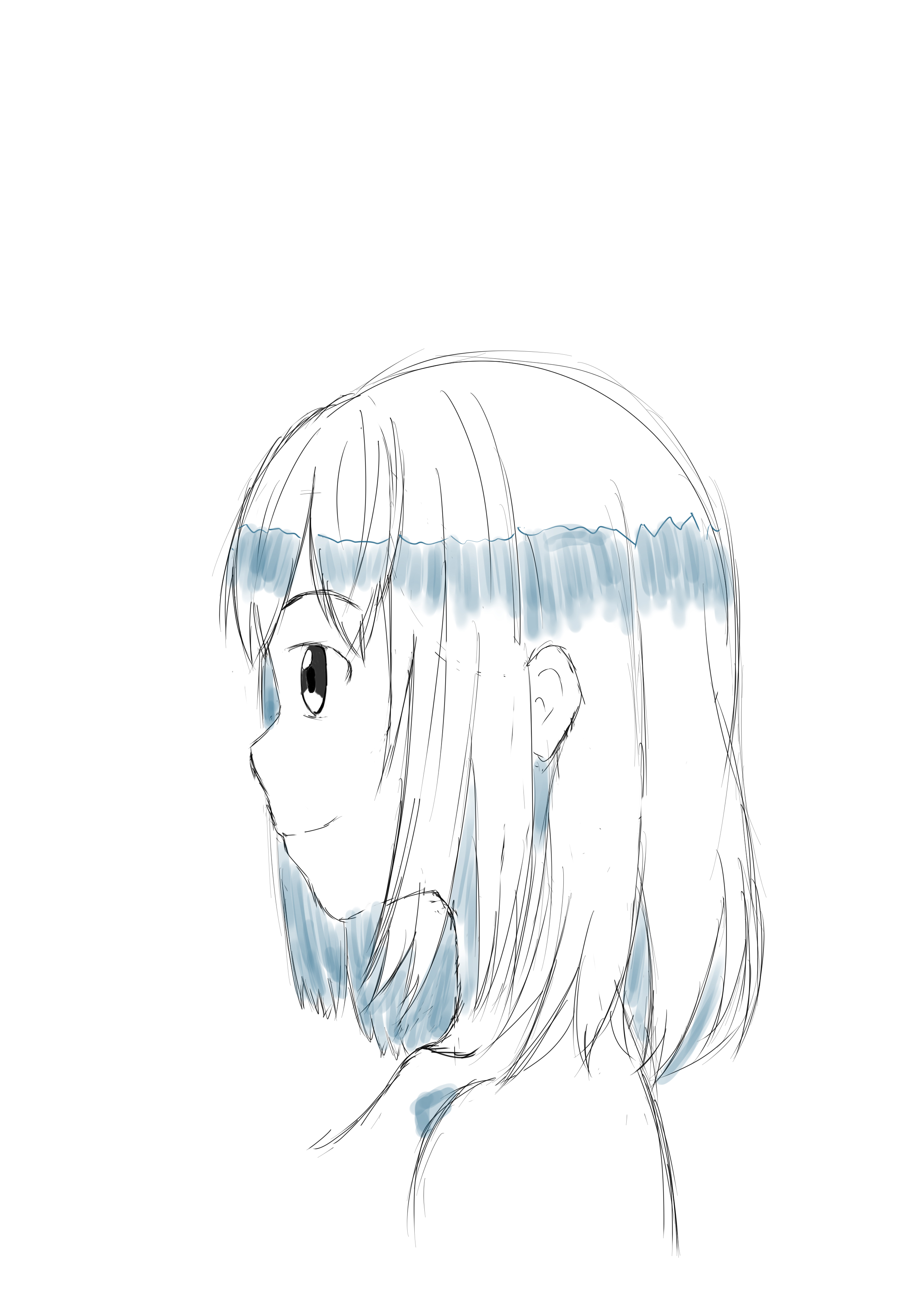 Tabu イラスト修行 今パルミーの線画初級コースをやっています とりあえず正面顔と横顔 今はフカンとかアオリを練習していますがやはり難しい でも苦手だからと逃げるわけにはいかないのでコツコツ頑張ります イラスト 絵描きさんと繋がりたい パルミー