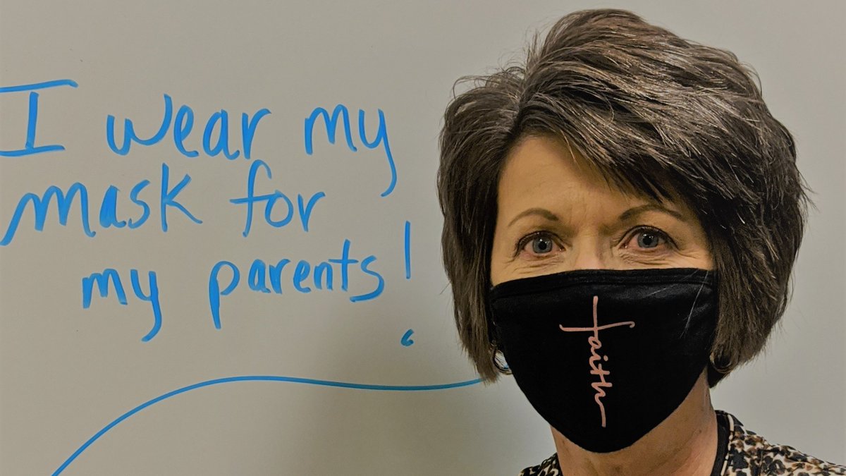 INInspectorGen's tweet photo. .@INInspectorGen Dir. of Administration, Cindy Scruggs wears her mask for her parents. Who do you wear your mask for? #MaskUpHoosiers #MaskUpIndy #WhyIMaskUp https://t.co/5uWBjm20Vr