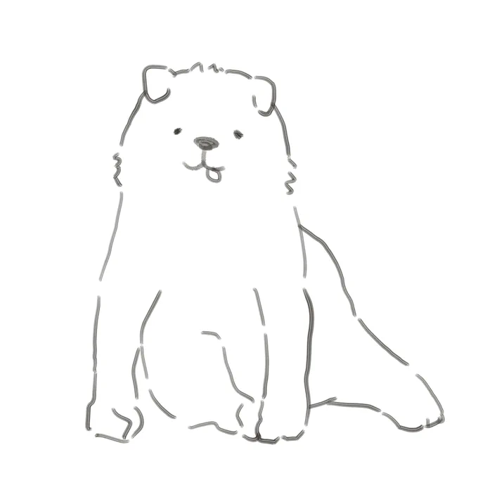 うろ覚え一発描きシリーズ⑬
「芦雪犬」 