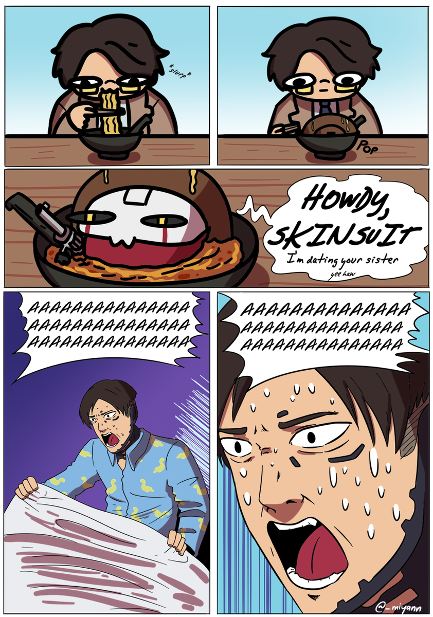 Day 22 &amp; 23: Dream + Meal

Each post I make becomes increasingly dumb by the day

#ApexLegends #31DaysOfApex 