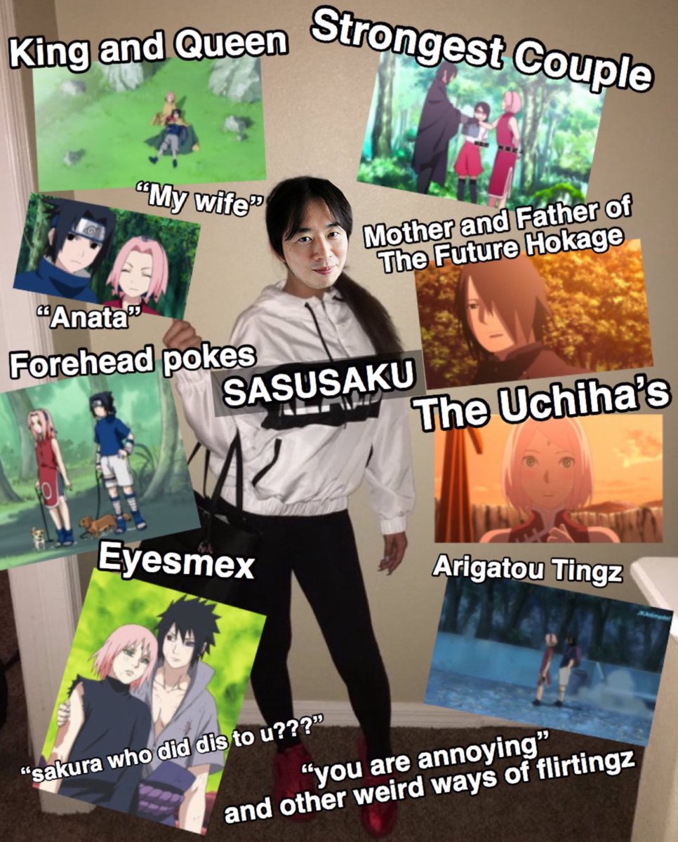 Kishimoto after telling the voice actors Sasuke & Sakura were endgame before the anime even aired, that Sasuke is his fav character and he’s especially fond of Sakura, saying he cried when making Sasuke and Sakura’s farewell, that Sakura filled Sasuke’s lonely existence with love