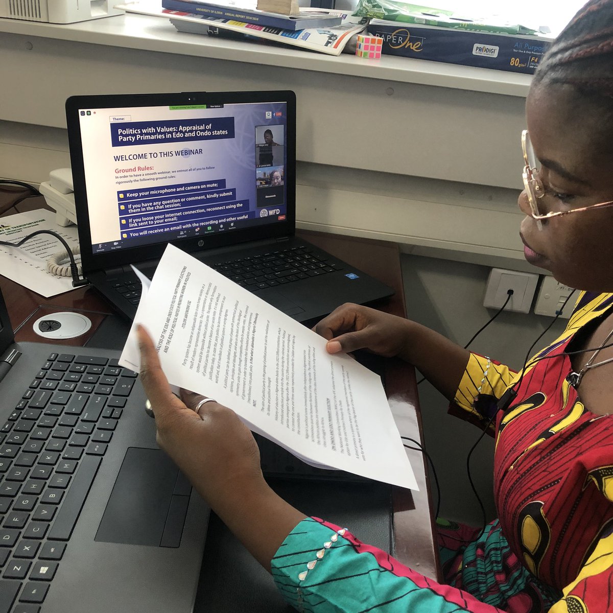 d_LegalEagle's tweet photo. Juggling between my work assignment and my social responsibility as an ambassador of #PoliticsWithValue to Analyse the Edo and Ondo State Political Party Primary Elections and the Role of Political Parties in Promoting Women in Politics
#EDODecides #OndoDecides #Wfd https://t.co/W79Fc1F7GI