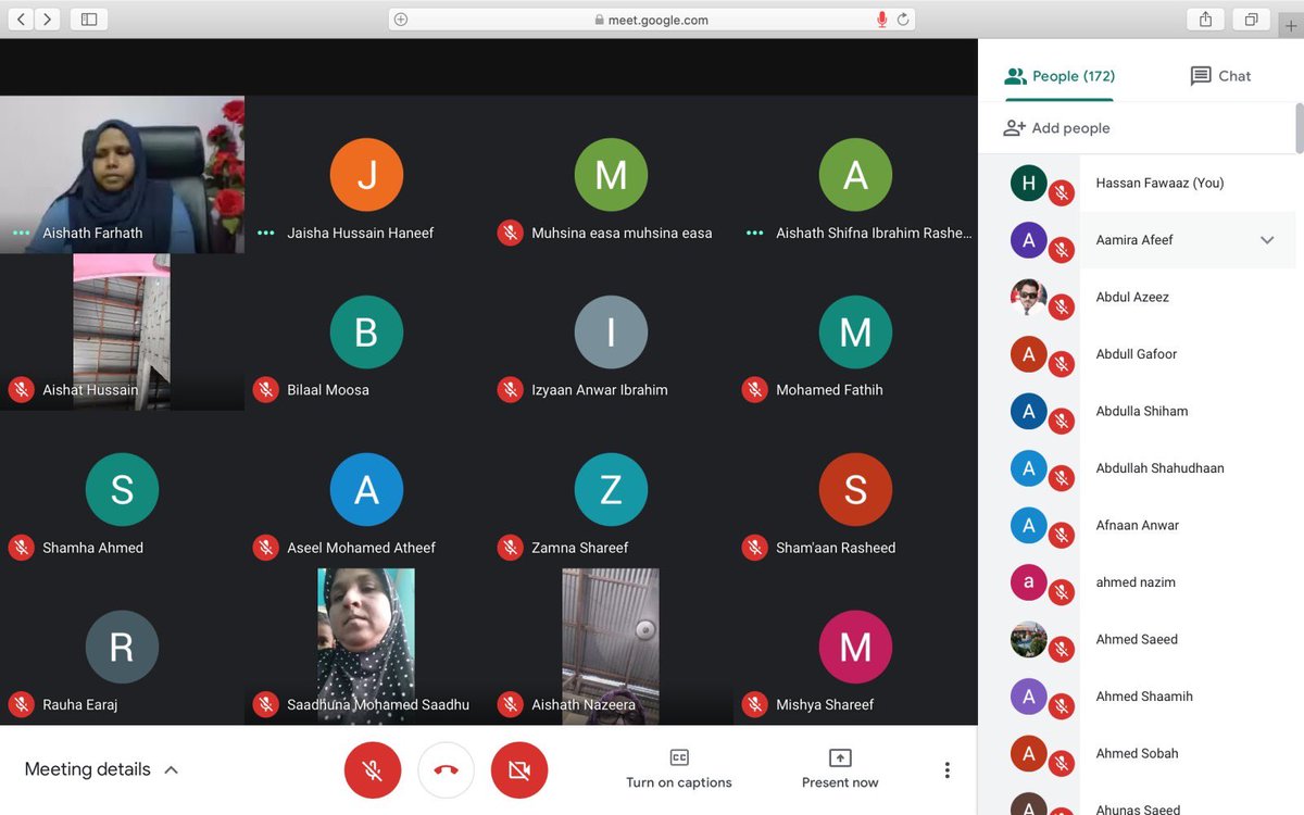 Raa AEC (@raec_mv) on Twitter photo Yet again we crossed another milestone today.
The first ever virtual Parent Meeting was held today for all the parents of RAEC.
Our parents are going all along with us in this New Normal life.
#RAEC
#EachToSucceed
<a href="/MoEdumv/">Ministry of Education</a>
<a href="/aisthly/">Aishath Ali</a>
<a href="/ARasheedgn/">Abdulla Rasheed Ahmed</a>
<a href="/walladealvaro/">Abdul Waliyyu Ali</a>
<a href="/fathnaseer/">Fathimath Naseer</a> Yet again we crossed another milestone today.
The first ever virtual Parent Meeting was held today for all the parents of RAEC.
Our parents are going all along with us in this New Normal life.
#RAEC
#EachToSucceed
<a href="/MoEdumv/">Ministry of Education</a>
<a href="/aisthly/">Aishath Ali</a>
<a href="/ARasheedgn/">Abdulla Rasheed Ahmed</a>
<a href="/walladealvaro/">Abdul Waliyyu Ali</a>
<a href="/fathnaseer/">Fathimath Naseer</a>