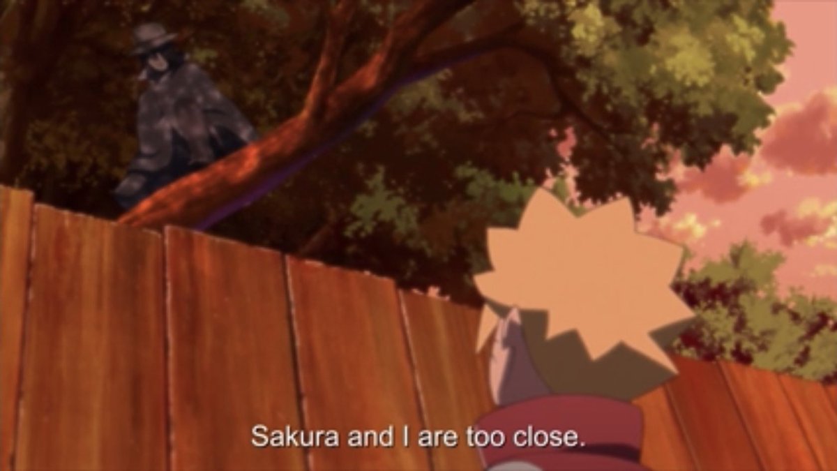Sasuke in Boruto confirming that he and Sakura are too close as genin