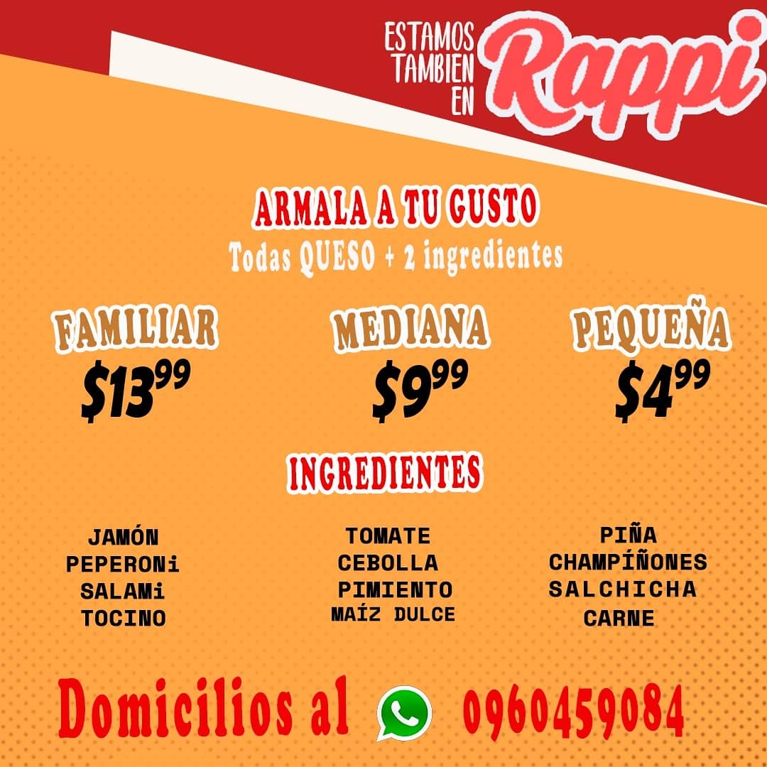 IBlueRadioec's tweet photo. @guayacospizzaec hace una PIZZA artesanalmente DELICIOSA, tienen unos combos económicos y te da la opción de armar la pizza a tu gusto.
Llama al 0960459084 y pide tu pizza que te la llevan a domicilio. https://t.co/Z1pgBBlEzp