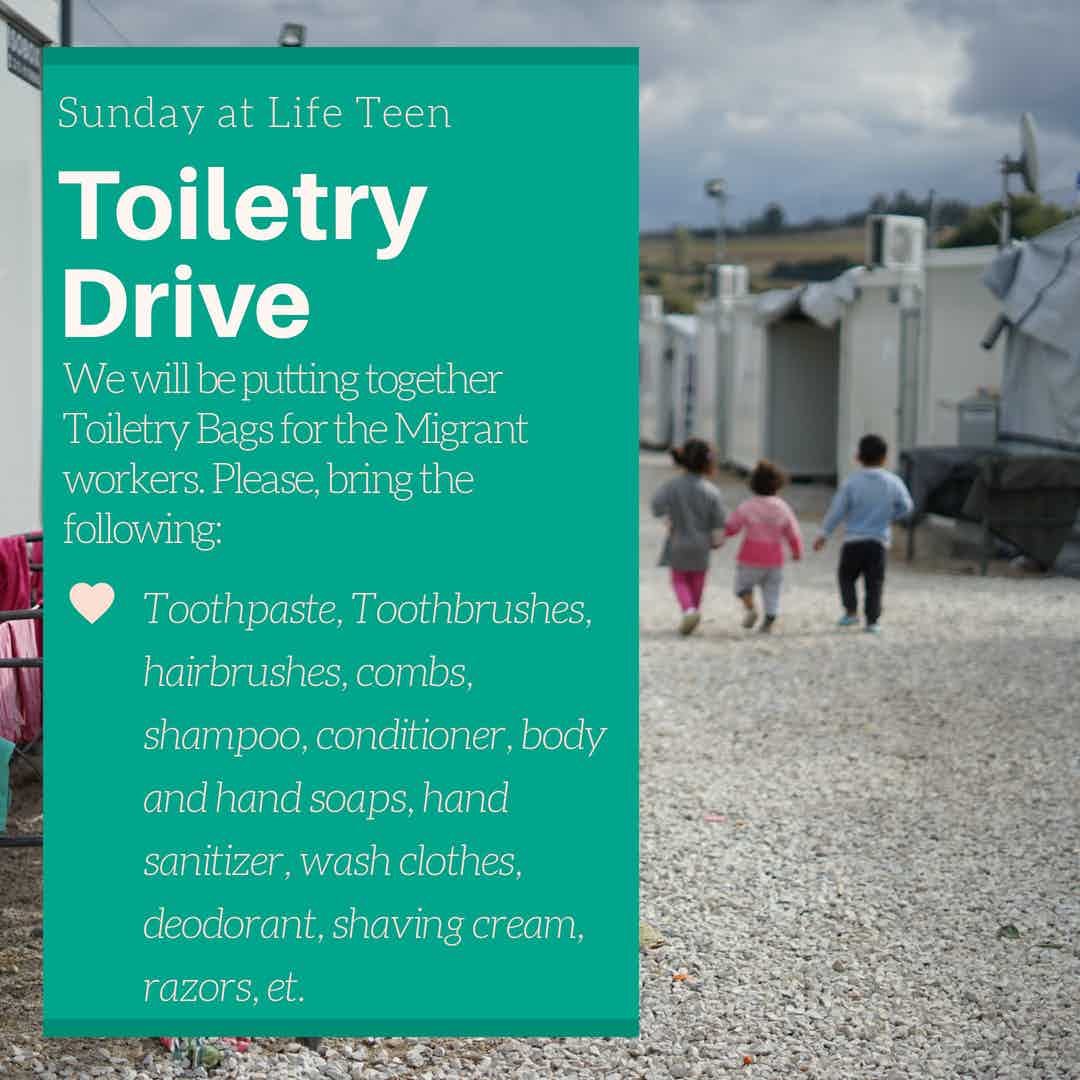 CathedralYm's tweet photo. We are collecting toiletries to make bags for the Migrant workers in our area!!! Please bring items on the list to the Life Night on Sunday!! https://t.co/UgXhLjwF6O
