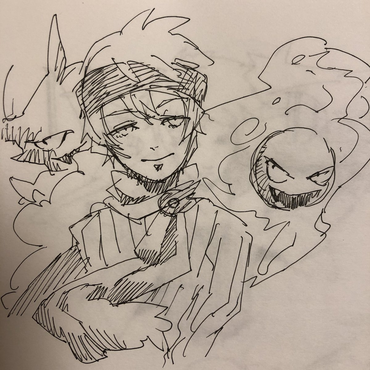 昔のポキの絵の落書き発見した。なんねんまえだ?!?! 